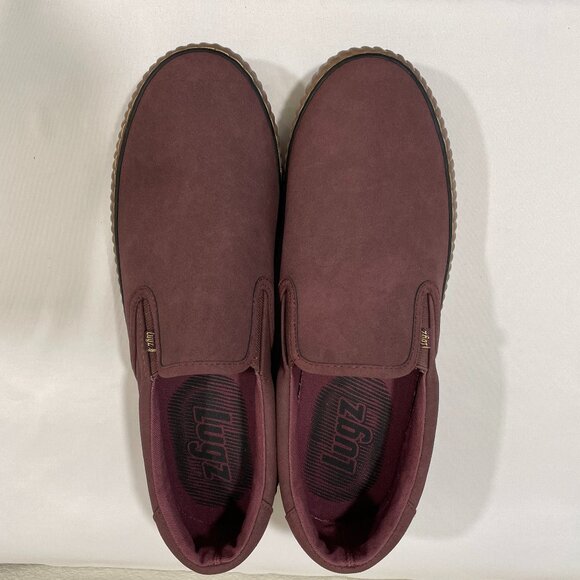 (NEW) LUGZ "Spell" Women's Non Slip Rubber Sole Slip On Loafer, Burgundy - 11 - Picture 1 of 12